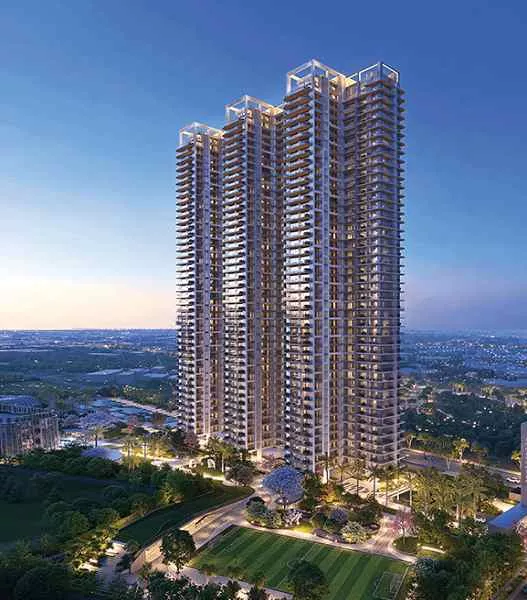 Indiabulls Sector 104 Tower Aeriel View Image